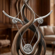 Load image into Gallery viewer, Sterling Silver Pendant Set 45 cm fine chain and 3 Pendants attached (925SETPC048)