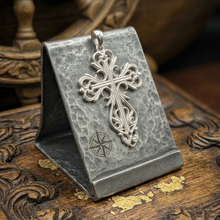 Load image into Gallery viewer, 925 Silver Aircut Cross Pendant (925P122)