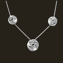 Load image into Gallery viewer, Sterling Silver Pendant Set 45 cm fine chain and 3 Pendants attached (925SETPC048)