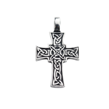 Load image into Gallery viewer, 925 Sterling Silver Celtic Cross Pendant (925P121)