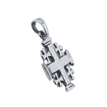 Load image into Gallery viewer, 925 Sterling Silver Pendant Jerusalem Cross (925P056)