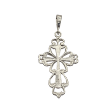 Load image into Gallery viewer, 925 Sterling Silver Cross Pendant 3.6 cm × 1.9 cm Air cut Design (925P101)