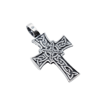 Load image into Gallery viewer, 925 Sterling Silver Celtic Cross Pendant (925P121)