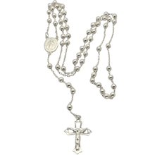 Load image into Gallery viewer, 925 Sterling Silver Rosary Style Necklace 70 cm (925SETPC050)
