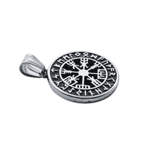 Load image into Gallery viewer, Viking Compass / Vegvisir/ Stainless Steel Pendant (SSP038)