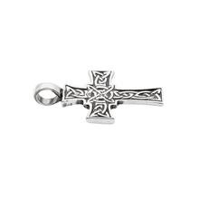Load image into Gallery viewer, 925 Sterling Silver Celtic Cross Pendant (925P121)