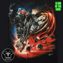 Load image into Gallery viewer, Red Bike Skull Bandana Short Sleeve T-shirt (TS0010)