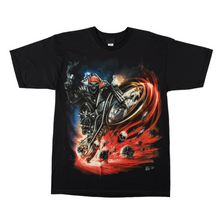 Load image into Gallery viewer, Red Bike Skull Bandana Short Sleeve T-shirt (TS0010)