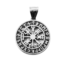 Load image into Gallery viewer, Viking Compass / Vegvisir/ Stainless Steel Pendant (SSP038)