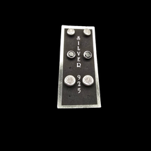 Load image into Gallery viewer, Set of 3 Pairs 925 Sterling Silver Stud Earrings with CZ Stones - White 6.6 mm, Black 6.6 mm, White 8.4 mm (925STUDSSET010)