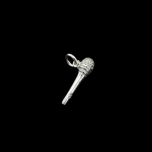Load image into Gallery viewer, 925 Sterling Silver Microphone Pendant (925P079)