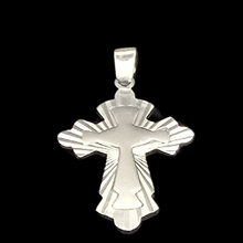 Load image into Gallery viewer, 925 Sterling Silver Cross Pendant 3.3 cm × 2.2 cm (925P102)