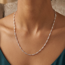 Load image into Gallery viewer, 925 Sterling Silver Twisted Chain - 65 cm (925C032)