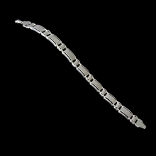 Load image into Gallery viewer, 925 Sterling Silver Link Bracelet for Men (925BRAC026)