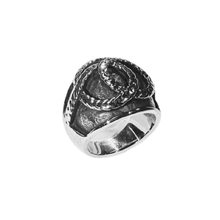 Load image into Gallery viewer, High grade Stainless Steel Ring Reptile in Infinity Knot (SSR006)