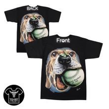 Load image into Gallery viewer, Dog and Baseball - Short Sleeve T-shirt - (TS0123)