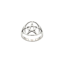 Load image into Gallery viewer, 925 Sterling Silver Pentagram Ring ( 925RING052 )