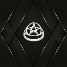 Load image into Gallery viewer, 925 Sterling Silver Pentagram Ring ( 925RING052 )