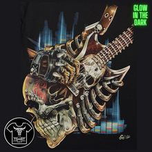 Load image into Gallery viewer, Heavy Metal Skull Guitar - Short Sleeve T-shirt - (TS0127)