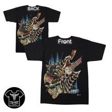 Load image into Gallery viewer, Heavy Metal Skull Guitar - Short Sleeve T-shirt - (TS0127)