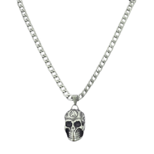 Load image into Gallery viewer, High Grade Stainless Steel Set - Chain and Skull Pendant (SSSETPC021)