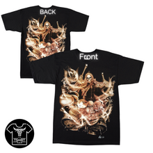 Load image into Gallery viewer, Drummer Skull Short Sleeve T-shirt (TS0012)