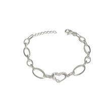 Load image into Gallery viewer, 925 Sterling Silver Heart and Infinity Bracelet (925BRAC036)