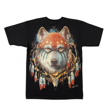 Load image into Gallery viewer, Tribal Wolf - Short Sleeve T-shirt - (TS0133)