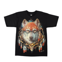 Load image into Gallery viewer, Tribal Wolf - Short Sleeve T-shirt - (TS0133)