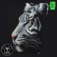 Load image into Gallery viewer, White Tiger Face - Short Sleeve T-shirt - (TS0139)