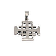 Load image into Gallery viewer, 925 Sterling Silver Jerusalem Cross Pendant 2.4 cm × 2.4 cm (925P105)