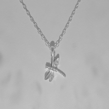 Load image into Gallery viewer, 925 Sterling Silver Dragonfly Necklace - 55 cm Chain, CZ Wings (925SETPC020)