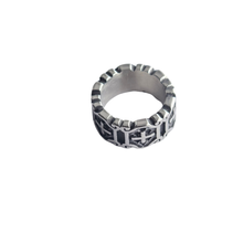 Load image into Gallery viewer, Hexagon Emblem Ring - High-Grade Stainless Steel (SSR024)