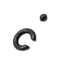 Load image into Gallery viewer, Full Closure Bar 5mm 316L Grade Surgical Steel - Black colour (BPPAFC501)