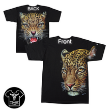 Load image into Gallery viewer, Leopard half Face - Short Sleeve T-shirt - (TS0144)