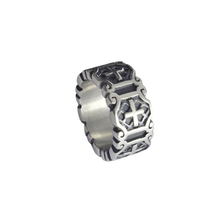 Load image into Gallery viewer, Hexagon Emblem Ring - High-Grade Stainless Steel (SSR024)