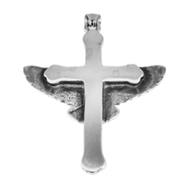 Load image into Gallery viewer, Condor on top of cross Stainless Steel Pendant (SSP033)
