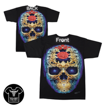 Load image into Gallery viewer, Signet Rose Skull - Short Sleeve T-shirt - (TS0149)