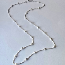 Load image into Gallery viewer, 925 Sterling Silver Beaded Chain 45cm (925C004)