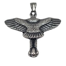 Load image into Gallery viewer, Condor on top of cross Stainless Steel Pendant (SSP033)