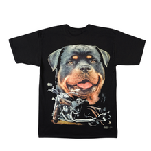 Load image into Gallery viewer, Rottweiler and Bike Short Sleeve T-Shirt - (TS0159)