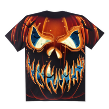 Load image into Gallery viewer, Halloween Pumpkin Short Sleeve T-shirt (TS0015)