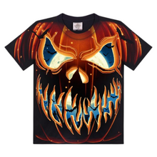 Load image into Gallery viewer, Halloween Pumpkin Short Sleeve T-shirt (TS0015)