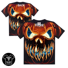 Load image into Gallery viewer, Halloween Pumpkin Short Sleeve T-shirt (TS0015)