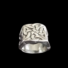 Load image into Gallery viewer, Men's Celtic Knot Wide Band Ring (SSR019)