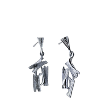 Load image into Gallery viewer, 925 Sterling Silver Studs with Dropping Ornament (925ER038)