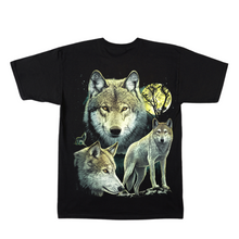 Load image into Gallery viewer, Wolfs trio Short Sleeve T-Shirt (TS0163)