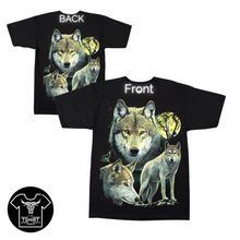 Load image into Gallery viewer, Wolfs trio Short Sleeve T-Shirt (TS0163)