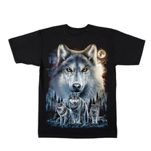 Load image into Gallery viewer, 4 Wolves Short Sleeve T-Shirt (TS0164)