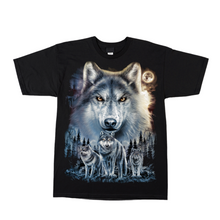 Load image into Gallery viewer, 4 Wolves Short Sleeve T-Shirt (TS0164)
